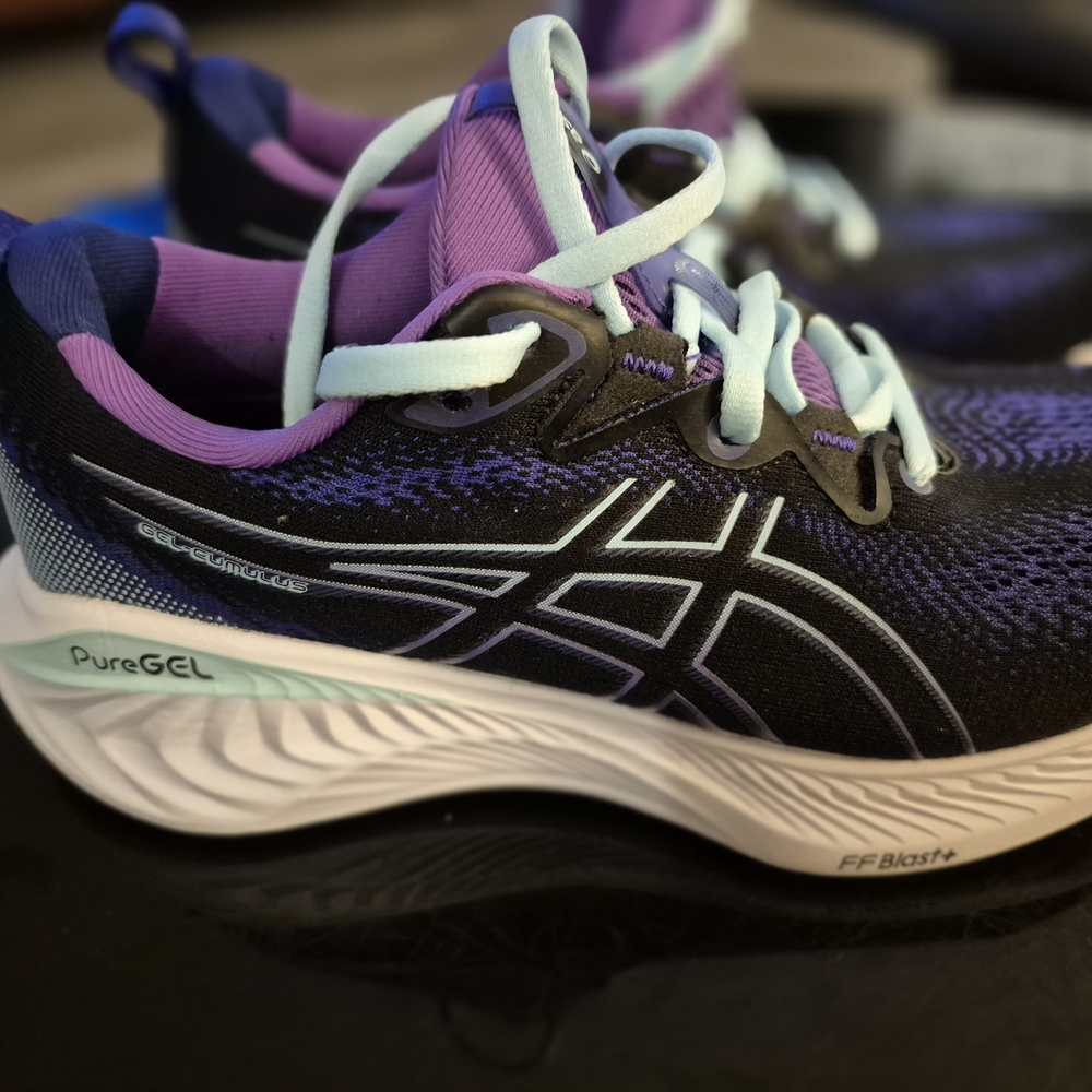 Asics Gel Running Shoes - Purple and Black